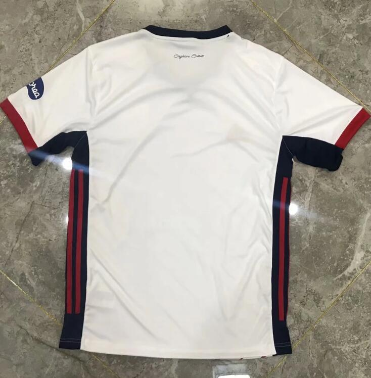 Cagliari 20-21 Away White Soccer Shirt Jersey - Click Image to Close